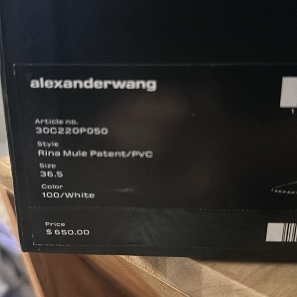 Alexander Wang studded heels white/clear size 36.5 NEW - Picture 6 of 6